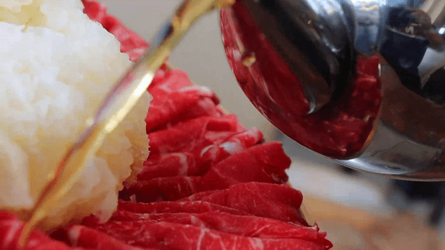 Adding broth to hot pot