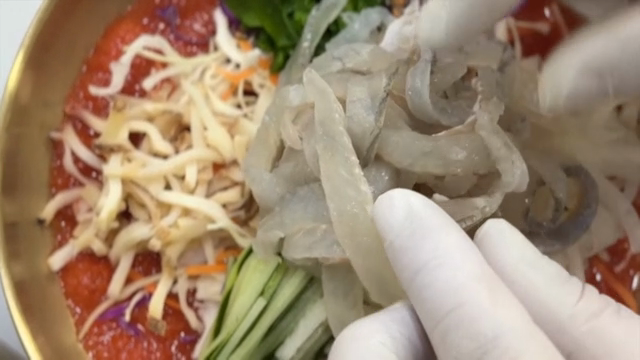 Preparing fresh Cold Raw Fish Soup