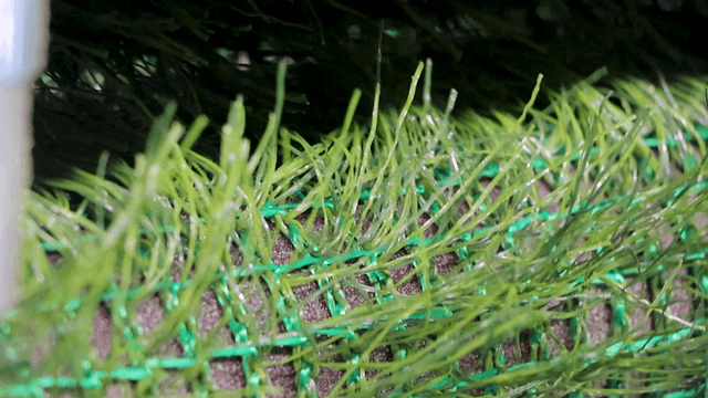 Artificial turf produced from factory machine