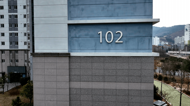 Facade of a modern apartment building