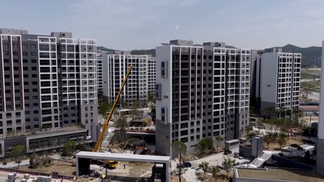 New apartment complex under construction