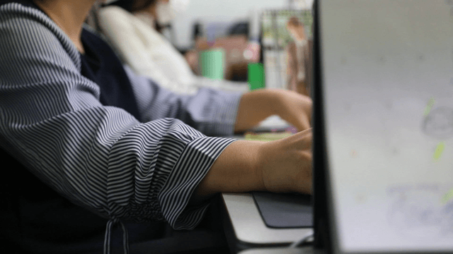 Person working in an office