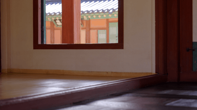 Traditional Korean architecture view