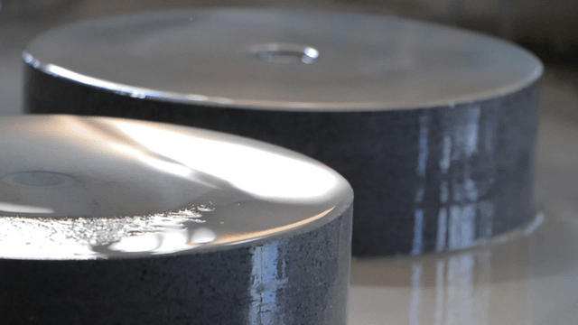 Smoothly cut cylindrical basalt