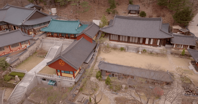 Traditional Korean temple complex