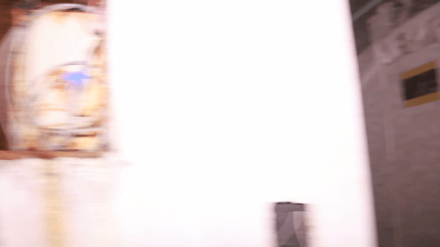 Dimly lit corridor in an old building