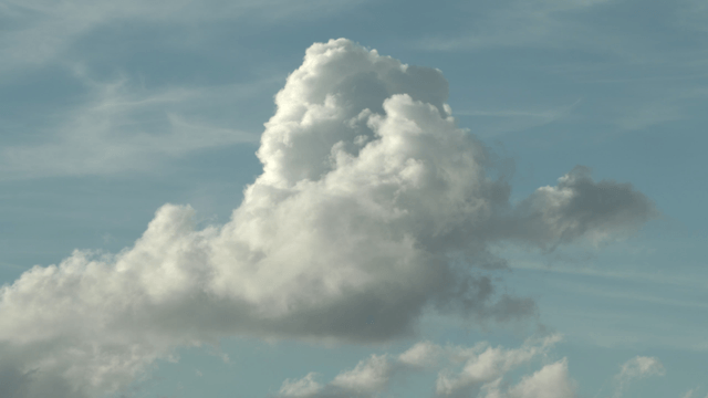 Clouds floating in clear sky