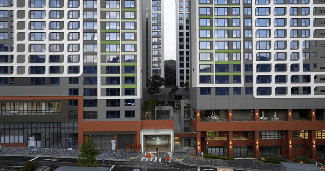 현대 아파트 단지 외관