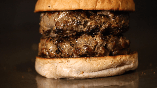 Juicy double patty burger