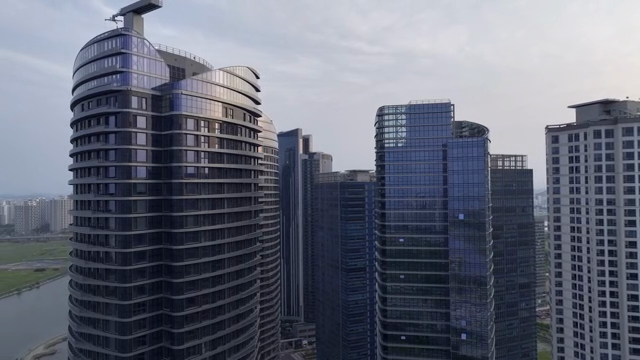 Modern skyscrapers in a cityscape