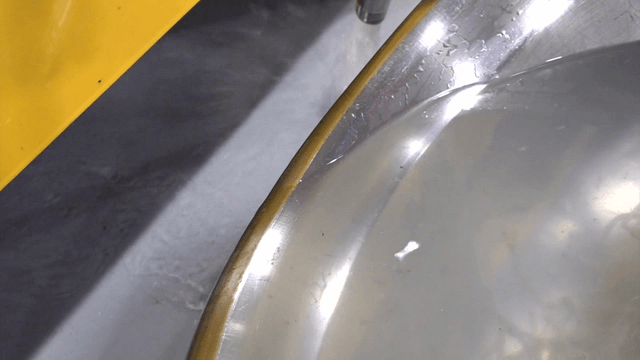 Ice fish discarded after washing