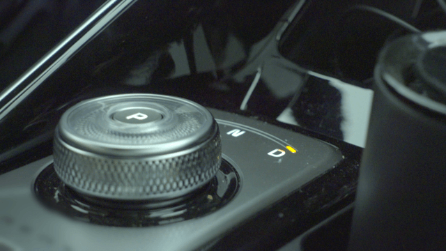 Close-up of a car gear selector