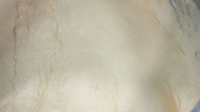 Smooth batter being mixed in a bowl