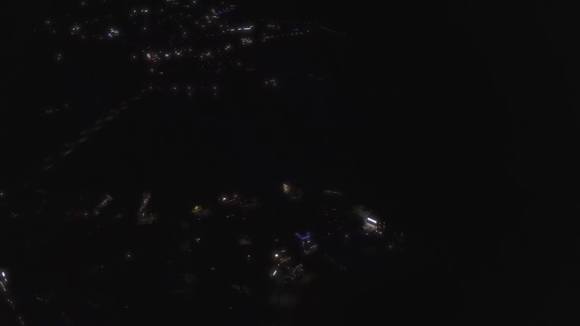 Buildings illuminated at night