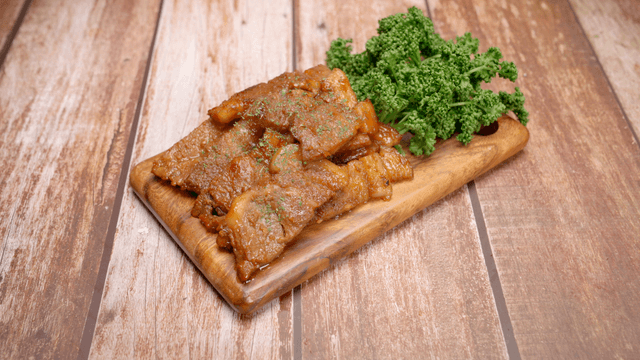 Korean grilled marinated pork with vegetables