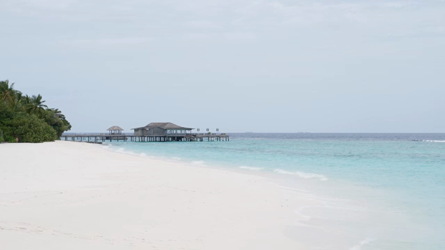 A serene beach with turquoise waters