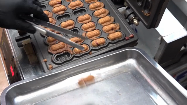 Freshly baked peanut-shaped bread