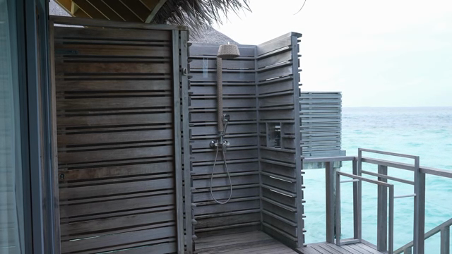 View of the ocean from a resort