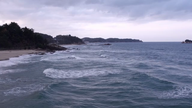 Serene beach with gentle waves