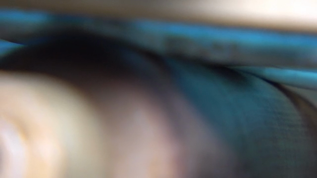 Close-up of a machine in operation