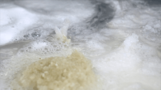 Boiling cod soup with ingredients