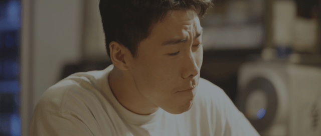 Man engaged in a thoughtful conversation