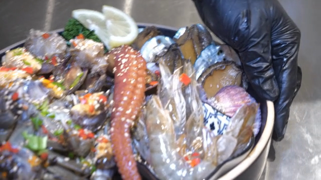 Freshly prepared Soy Sauce Marinated Crab