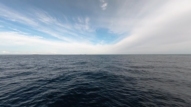Vast ocean under a clear blue sky