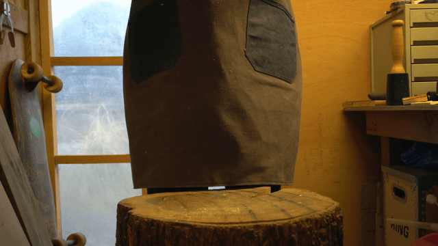 Craftsman preparing wood in a workshop