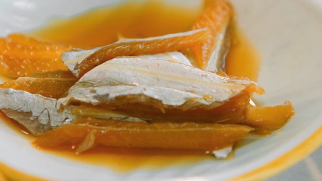 Fish dish in sauce