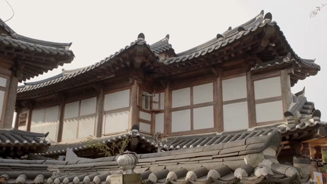 The elaborate structure of traditional Korean architecture