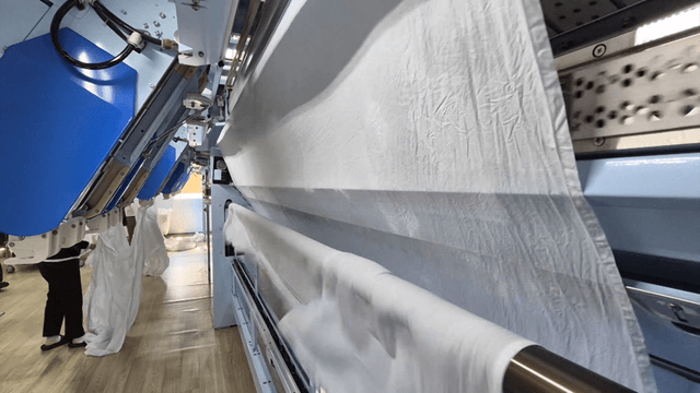 Large washing machines operating in factory