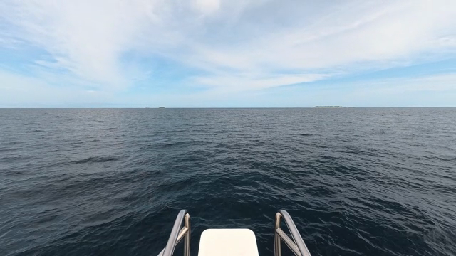 A yacht sailing on the open sea