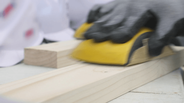 Sanding wood with precision and care